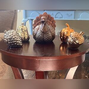 Decorative Turkey and Assorted Fall Decor